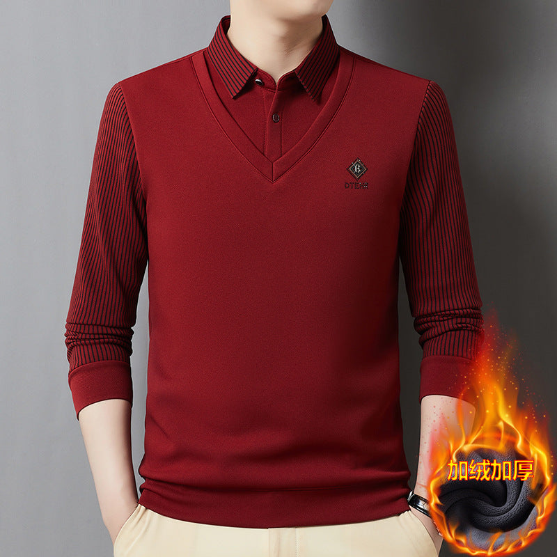 👔【M-4XL】Pánsky teplý top z prémiového kašmíru, dvojdielny dizajn 2 v 1