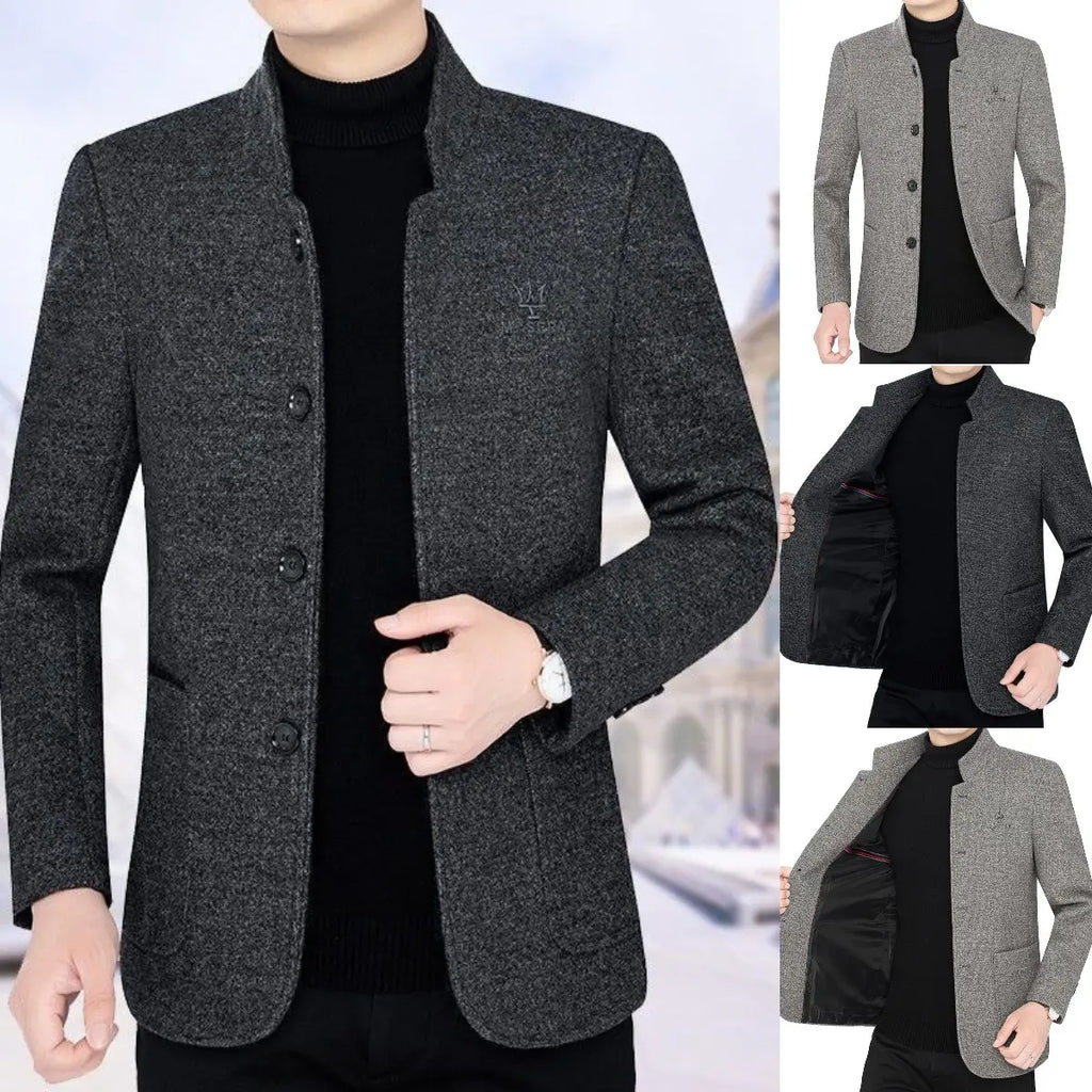 【M–4XL】deblja moška vunena pulover s velurastono podlogo