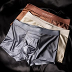 🔥😎【Zľava 50%】Pánske boxerky 10A s antibakteriálnym rozkrokom, priedušné, mäkké, bezšvové spodné prádlo z ľadového hodvábu, luxusné saténové spodné prádlo