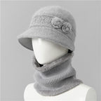 🎁50% OFF🎁【Čiapka + krátka šatka】🧶 Teplý spoločník v zime: teplá pletená vlnená čiapka