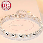 😀👉【Kúp jeden, druhý dostaneš zadarmo】💖🍀Milujem nový módny dámsky náramok zo striebra 925 so štvorlístkom