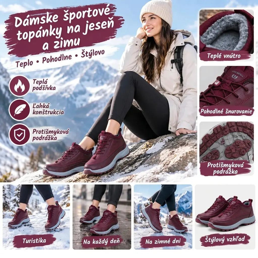 🌈⛄【Veľkosti 35–41】Nové dámske tenisky na jesennú a zimnú sezónu 💝 – pohodlné, s flísovým zateplením a mäkkou podrážkou, vyrobené z prírodnej kože.