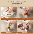 🔪【Extra silná】Krájacia doska z nerezovej ocele s ohnutým okrajom – multifunkčná a stabilná, ideálna pre profesionálnu kuchyňu aj domáce varenie! ✨