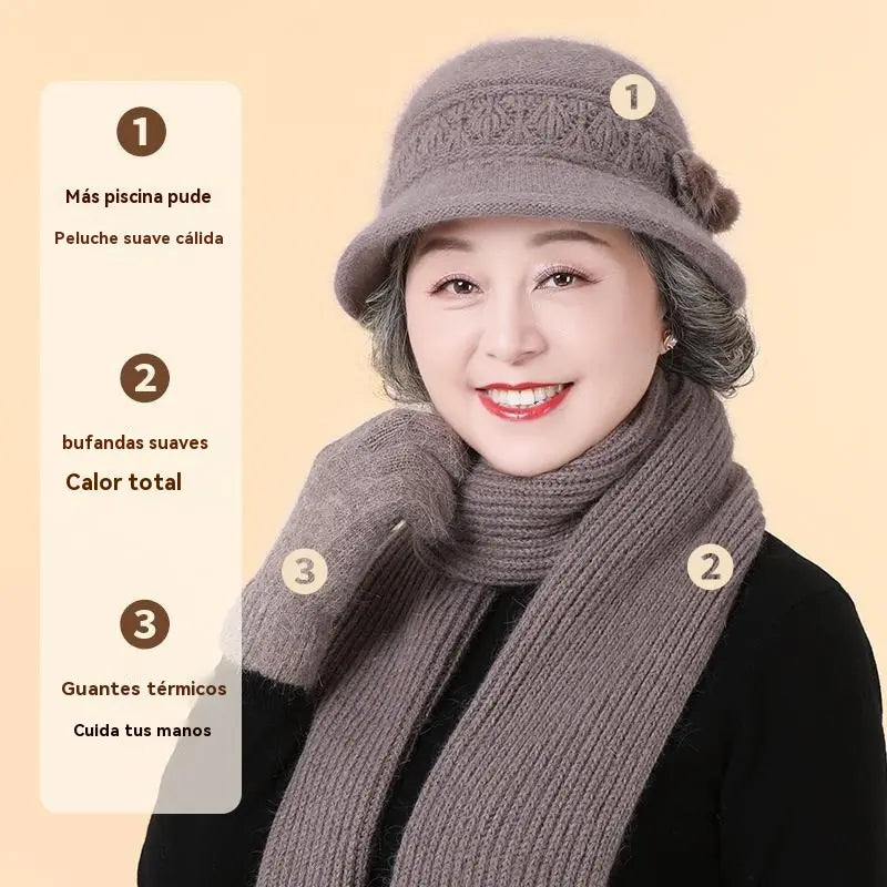 🎁50% OFF🎁【Čiapka + krátka šatka】🧶 Teplý spoločník v zime: teplá pletená vlnená čiapka