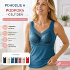 🔥Kúp 1 a 1 dostaneš zadarmo❤️【L-4XL】Čipková podprsenka s tílkom a nádherným dizajnom chrbta; účinne dvíha a naberá poprsie, čím zabraňuje jeho ovisnutiu ✅【Odporúčané lekárom】