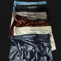 🔥😎【Zľava 50%】Pánske boxerky 10A s antibakteriálnym rozkrokom, priedušné, mäkké, bezšvové spodné prádlo z ľadového hodvábu, luxusné saténové spodné prádlo