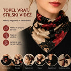 🔥Novo za zimo🔥💟【Komplet 4 kosov】Topel, eleganten in vsestranski trikotni šal
